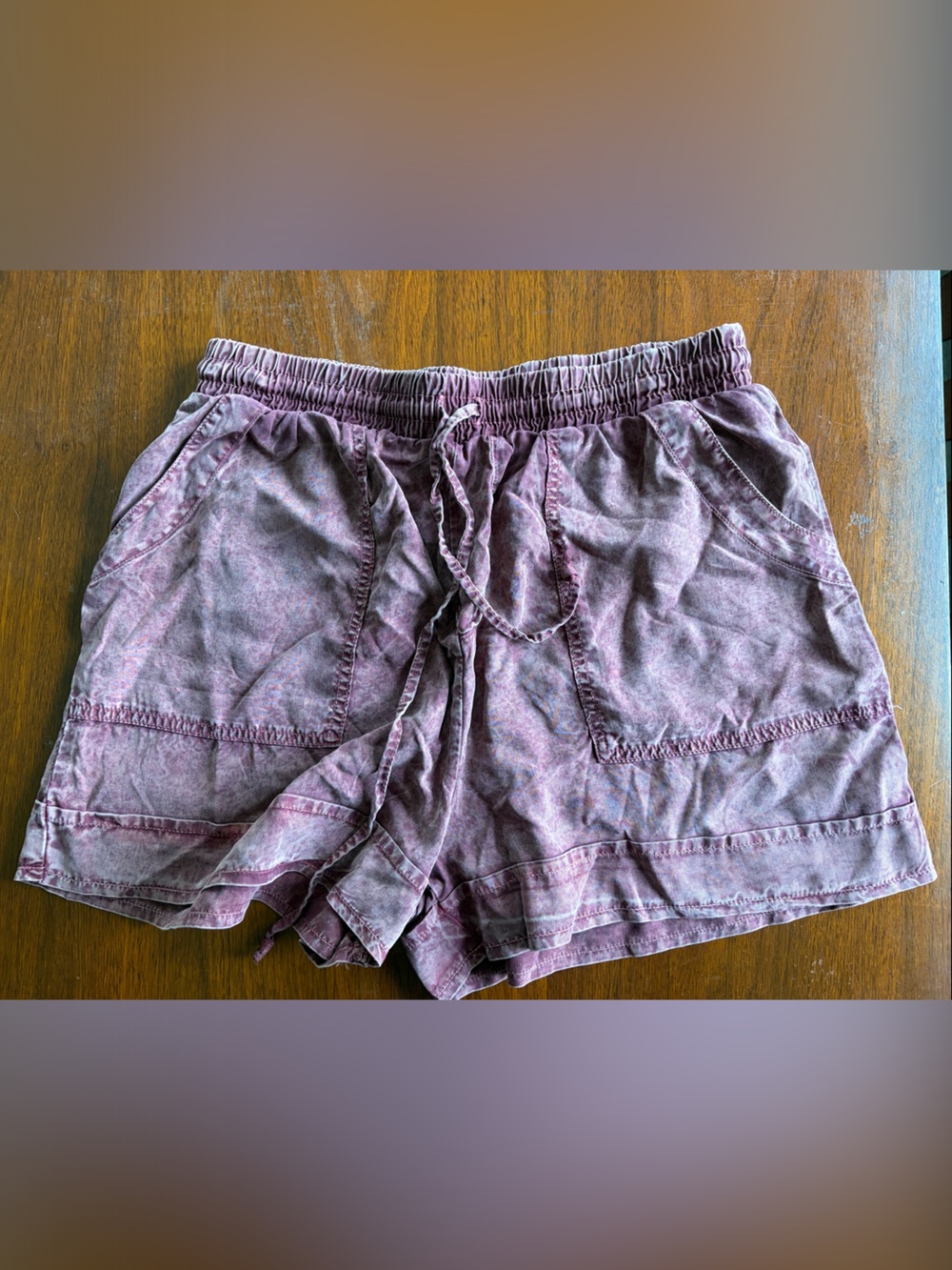 Rae Made size small Casual Drawstring Shorts in Dusty Mauve